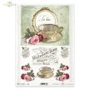cups, cups, plates, advertising, retro, vintage, rose, roses